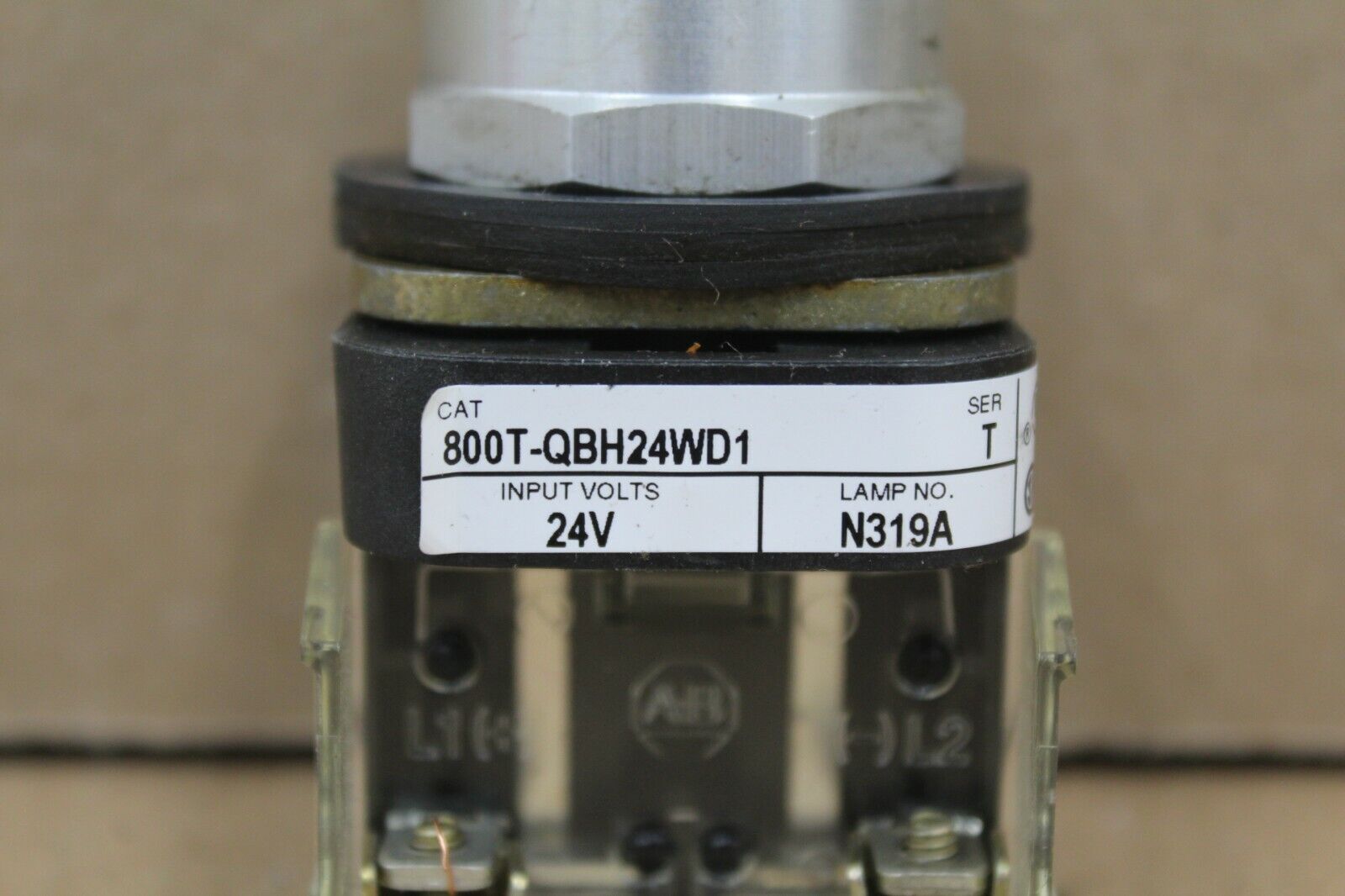 Allen Bradley 800T-QBH24WD1 White Push Button