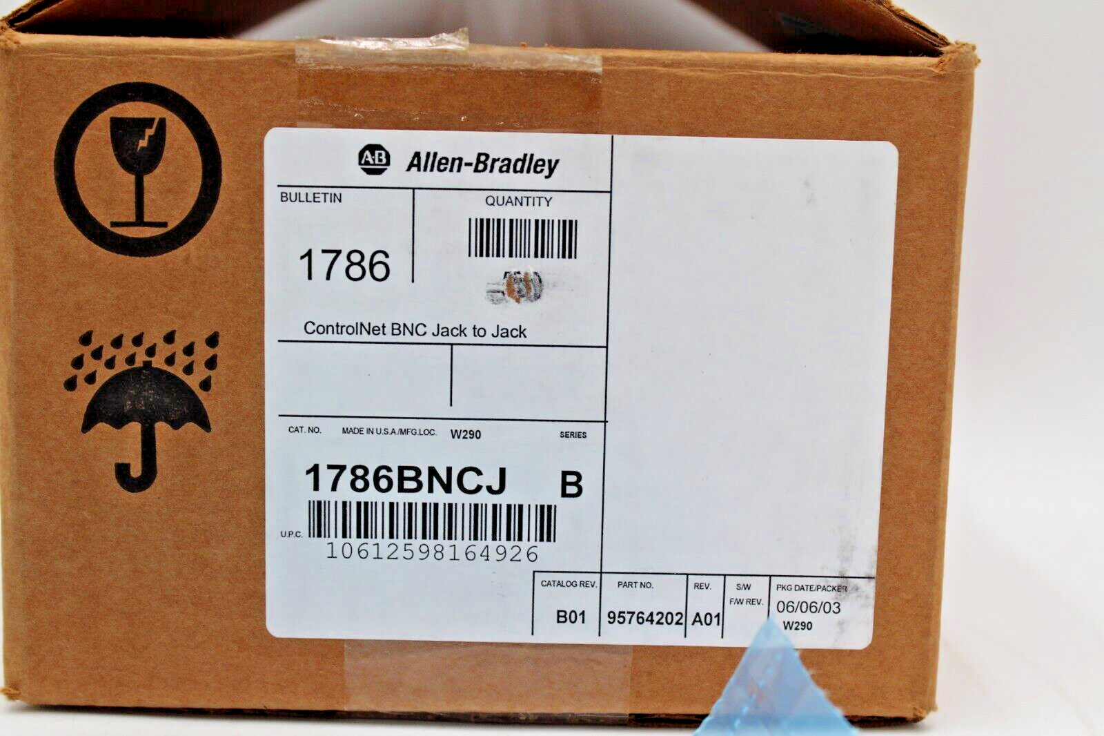 Allen-Bradley 1786-BNCJ/B ControlNet BNC Plug to Plug (1PC)