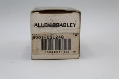 ALLEN BRADLEY 800T-QSL24G SER. T SMALL GREEN PILOT LIGHT