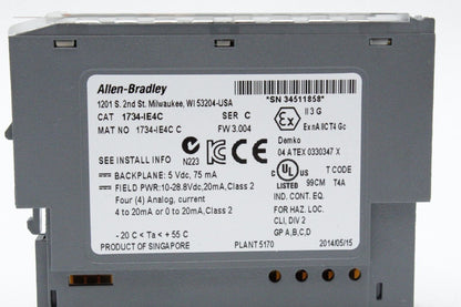 Allen-Bradley 1734-IE4C Analog Input Module