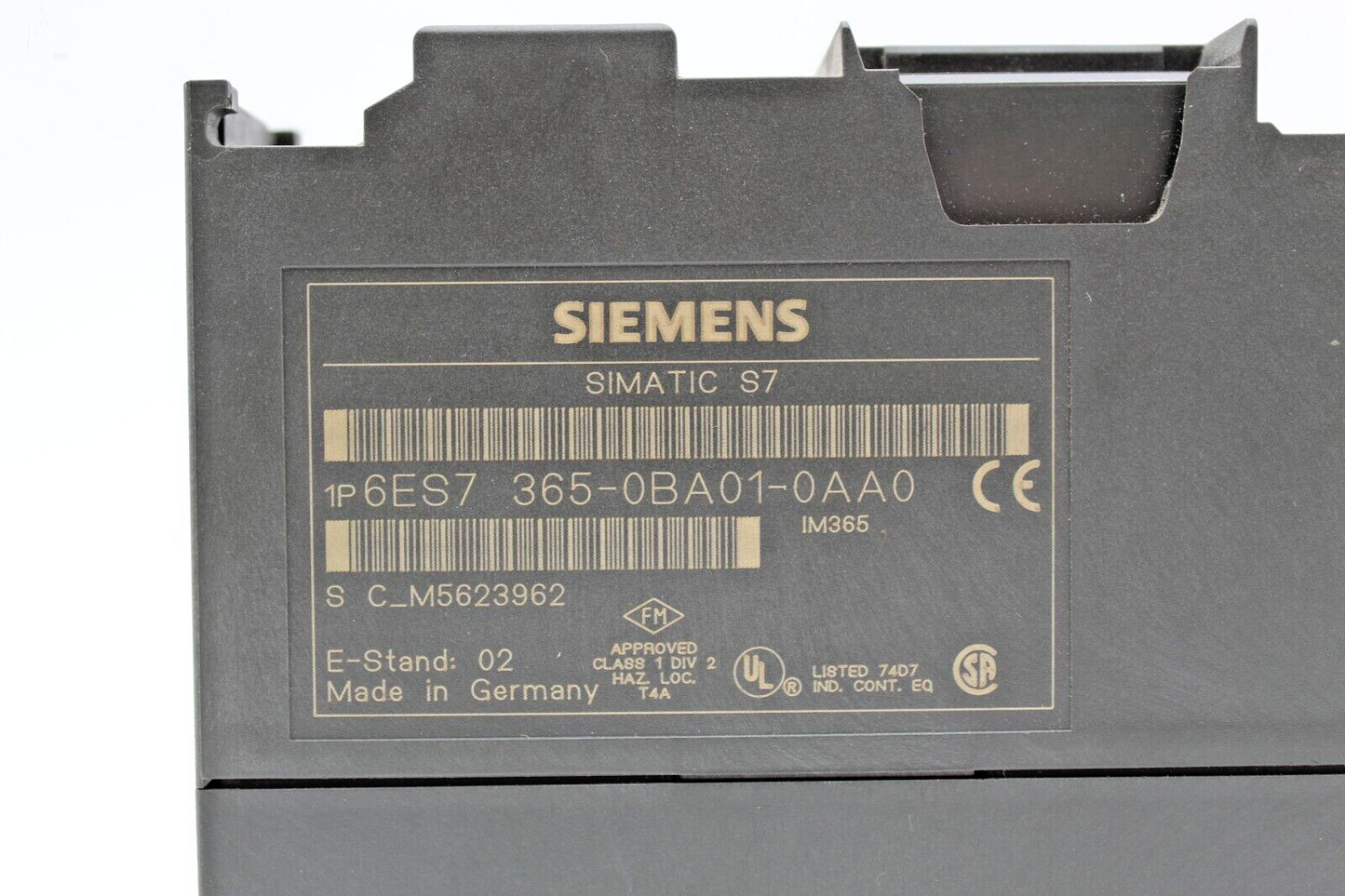 Siemens 6ES7 365-0BA01-0AA0 Simatic S7 PLC Module