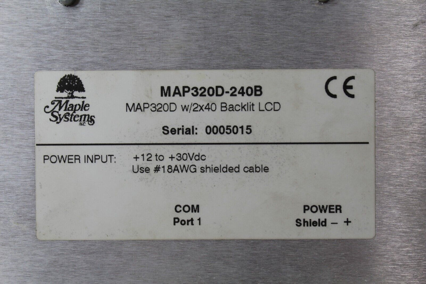 Maple Systems MAP320D-240B Universal Interface Operator