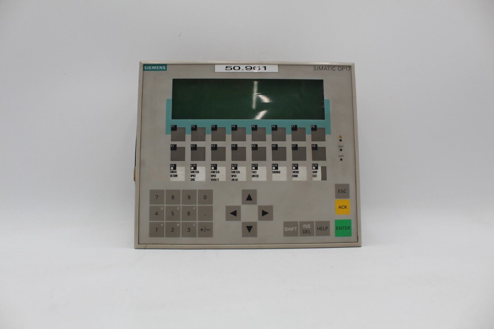 Siemens 6AV3 617-1JC20-0AX1 Operator Panel (Cracked Case)