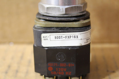 Allen-Bradley 800T-FXP16X Red Mushroom Push Button