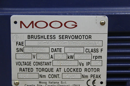 Moog N0-V3-030-17-02-GS-A4 Motor