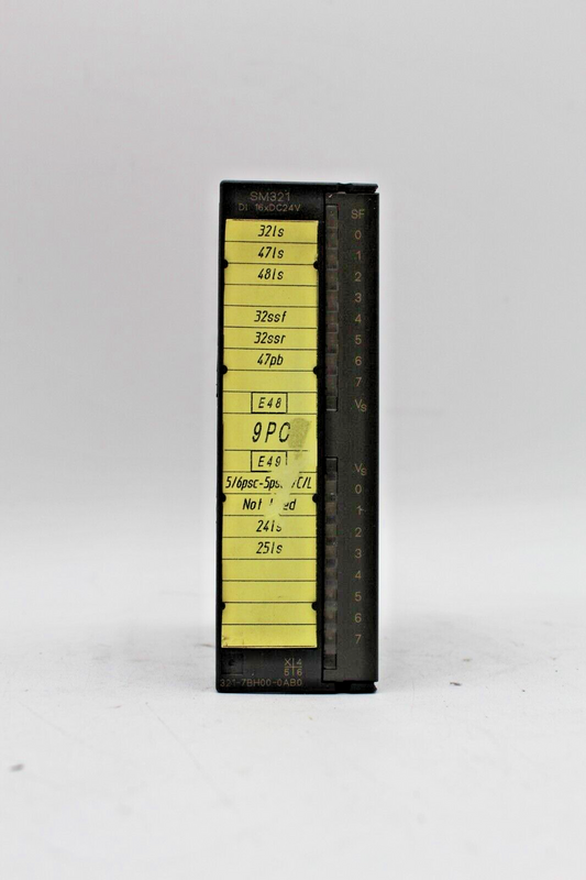 Siemens 6ES7 321-7BH00-0AB0 Simatic S7 Optically Isolated Digital Input Module