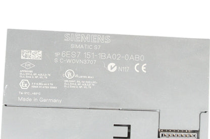 Siemens 6ES7 151-1BA02-0AB0 Simatic S7 Interface Module (Broken Housing)