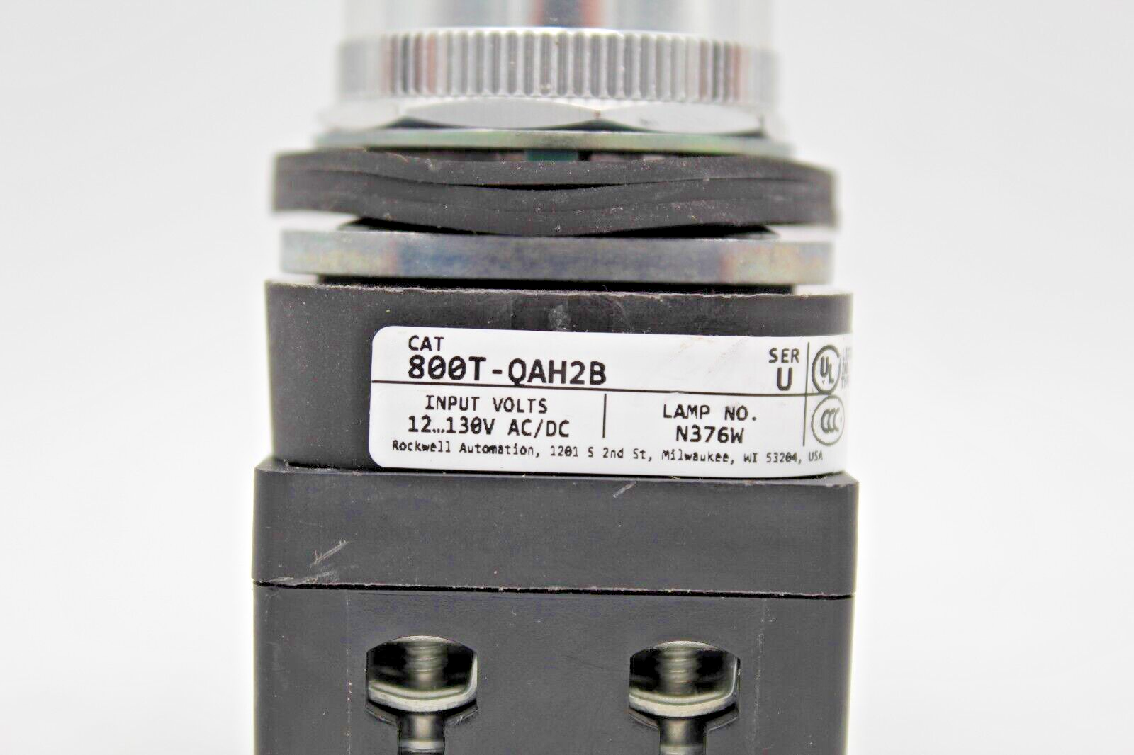 Allen-Bradley 800T-QAH2B Blue Illuminated LED PushButton