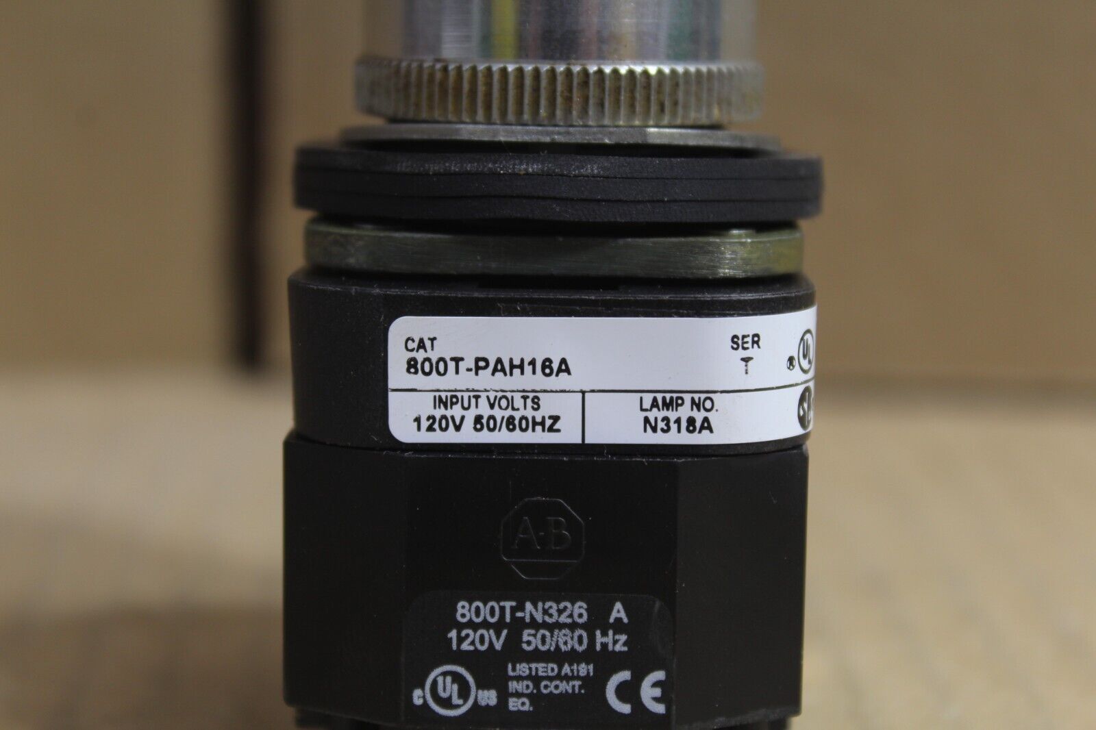 Allen Bradley 800T-PAH16A Amber Push Button