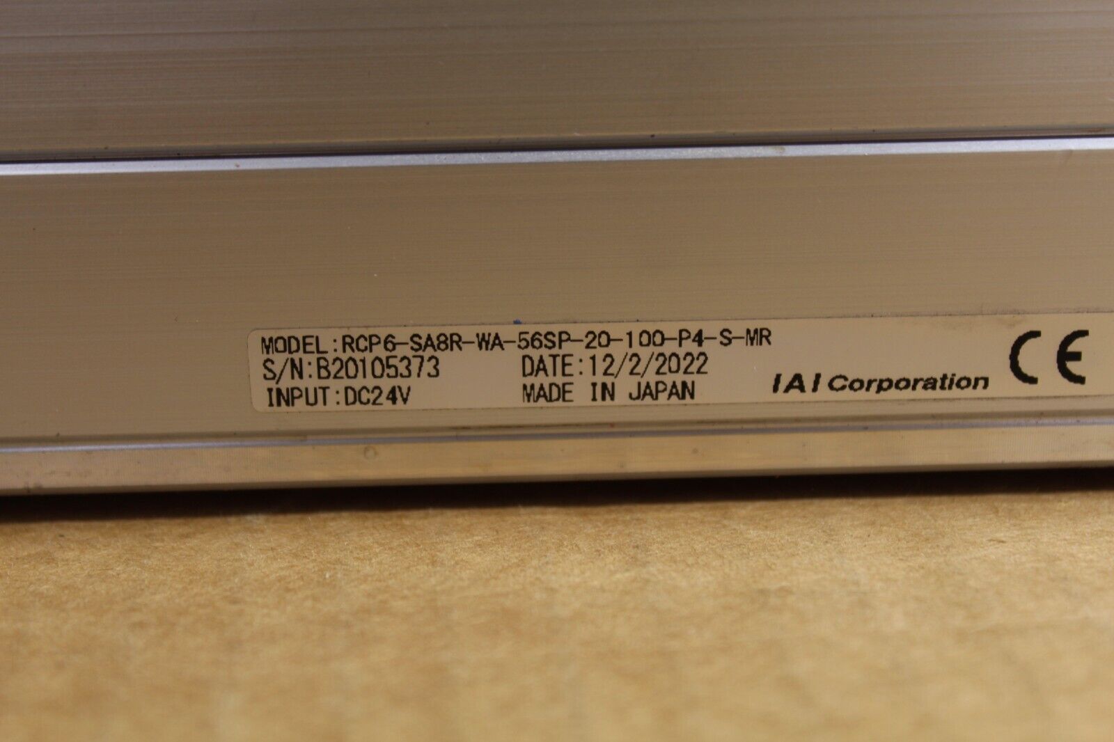 IAI Corporation RCP6-SA8R-WA-56SP-20-100-P4-S-MR Robo Cylinder Linear Actuator