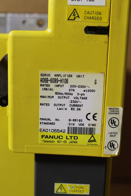 Fanuc A06B-6089-H106 Servo Drive Amplifier