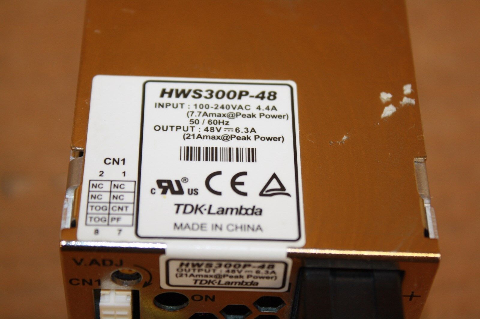 TDK-LAMBDA HWS300P-48 POWER SUPPLY