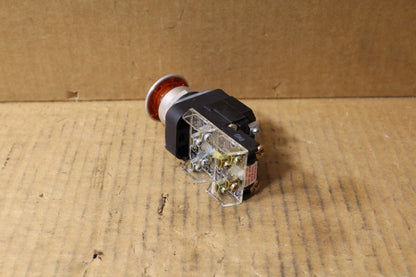 Allen-Bradley 800T-FXP16AA1 Amber Mushroom Pushbutton
