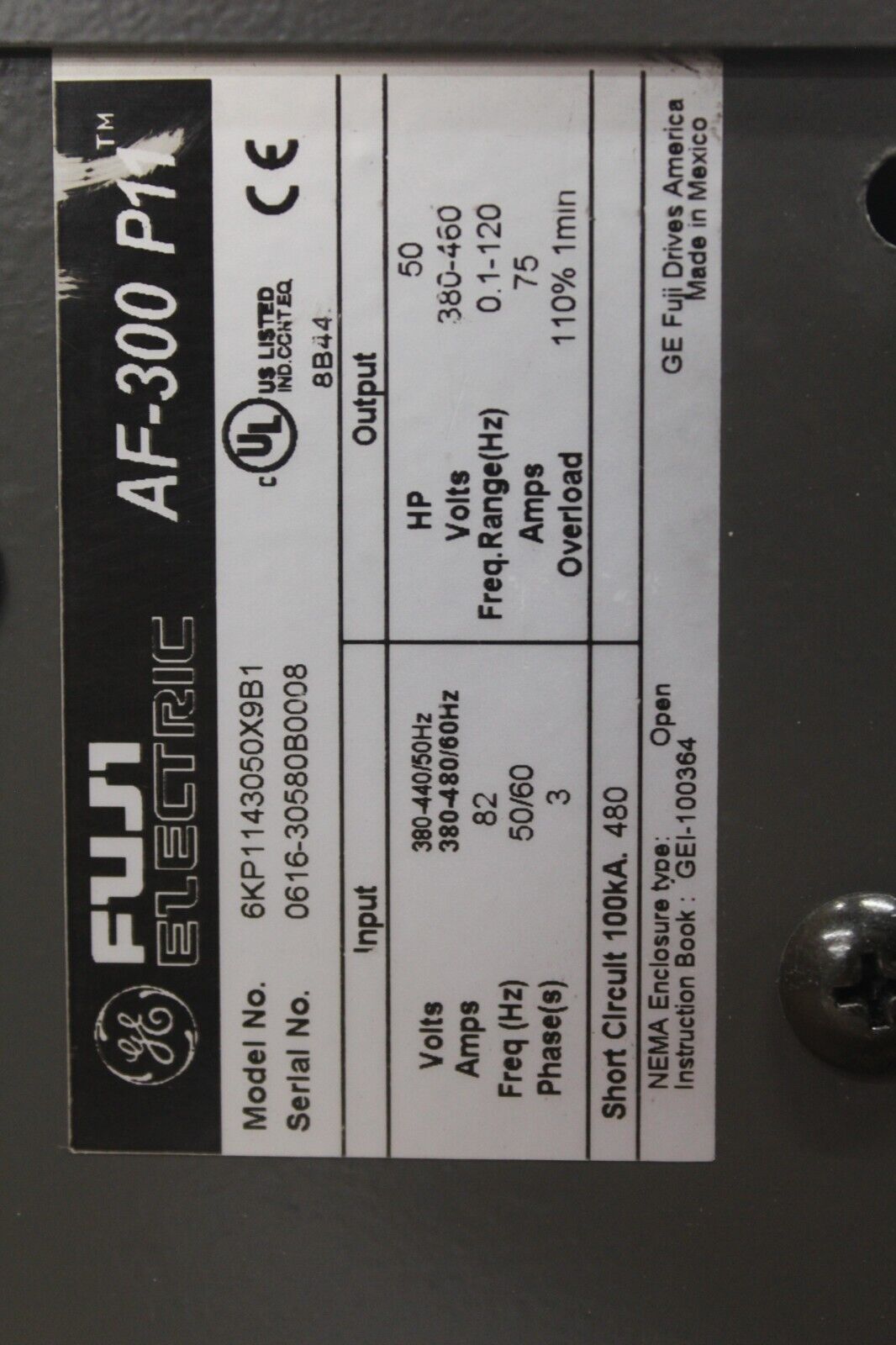 Fuji 6KP1143050X9B1 AF-300 Drive