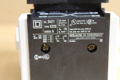 Square D 9421-VZ20 Disconnect Switch w/ Operating Handle