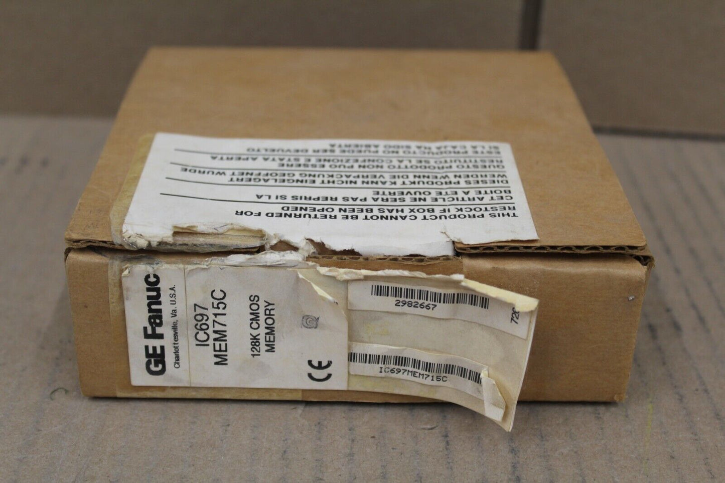 Fanuc IC697MEM715C CMOS Memory