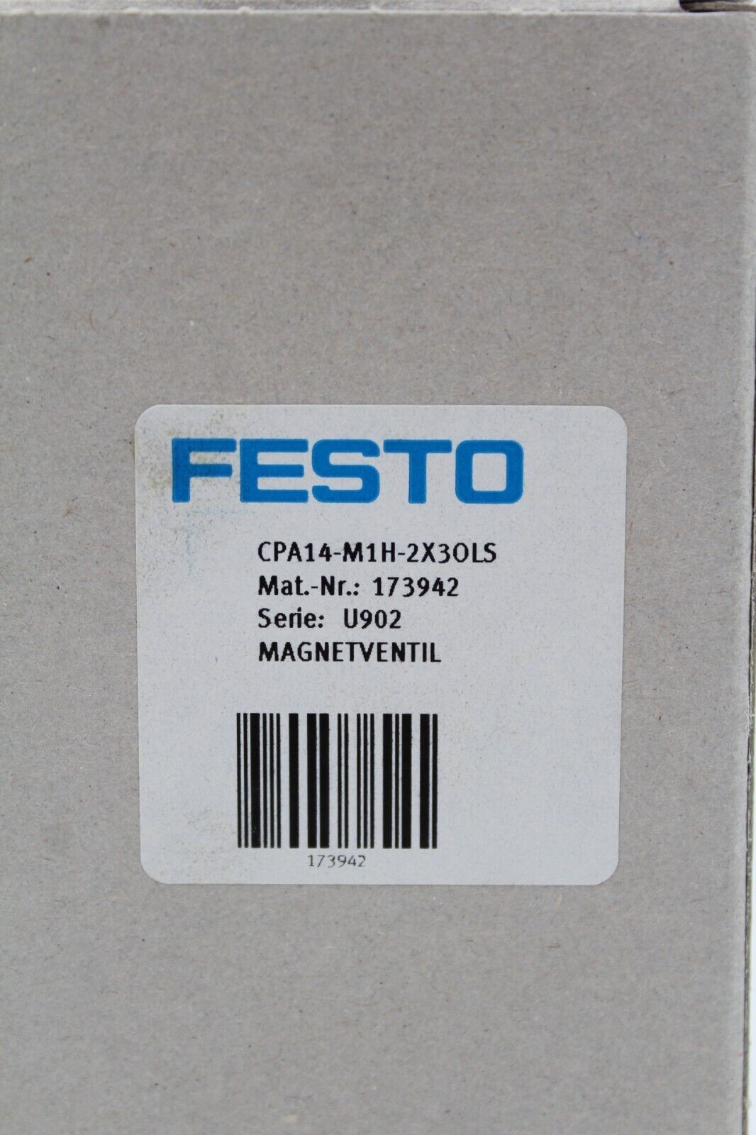 Festo CPA14-M1H-2X30LS Solenoid Valve