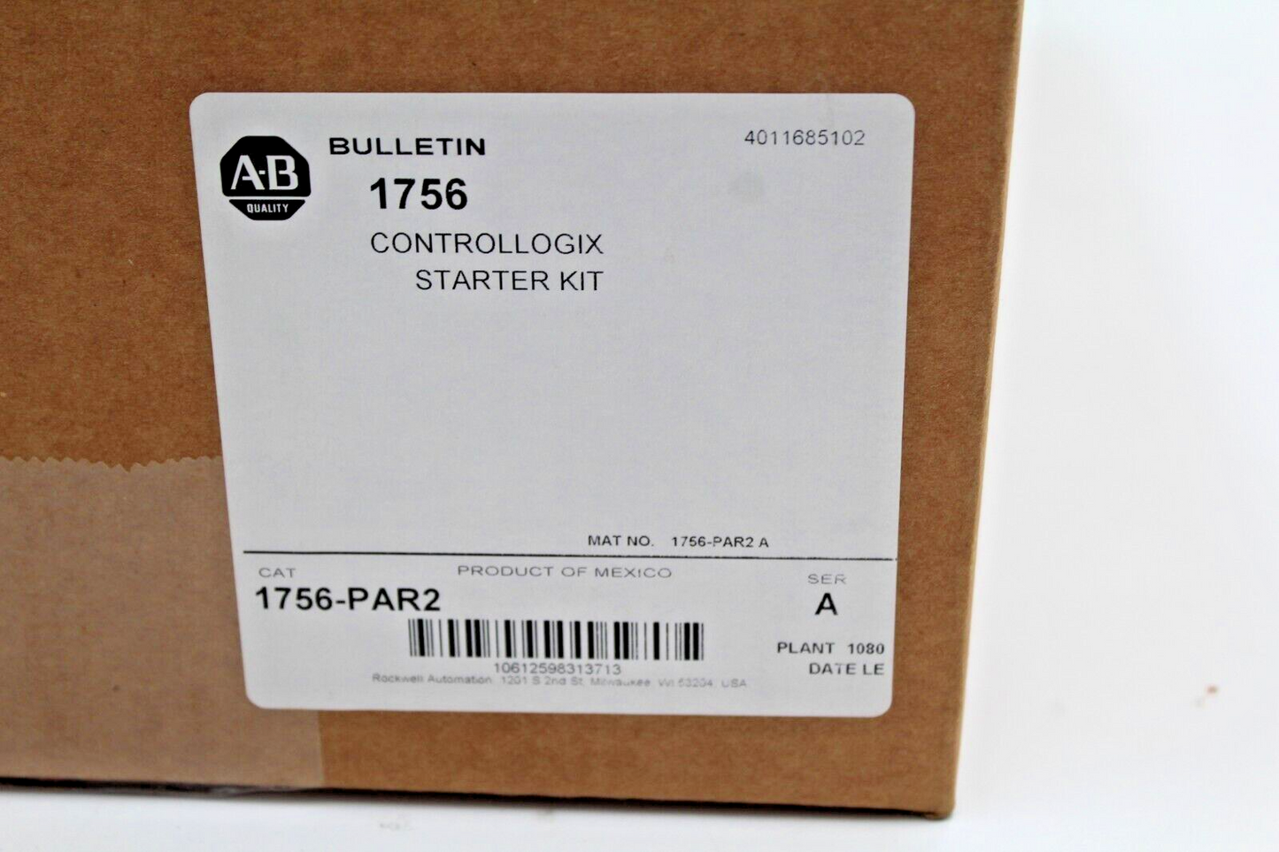 Allen-Bradley 1756-PAR2 /A ControlLogix Starter Kit
