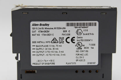 Allen-Bradley 1734-OE2V 2-Point Analog Output Module