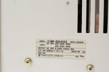 Yaskawa CIMR-G5A2022 616G5 Varispeed Inverter Drive