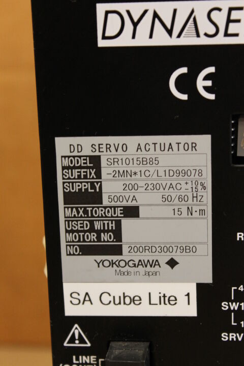 YOKOGAWA DYNASERV SR1015B85 DC SERVO ACTUATOR DRIVE