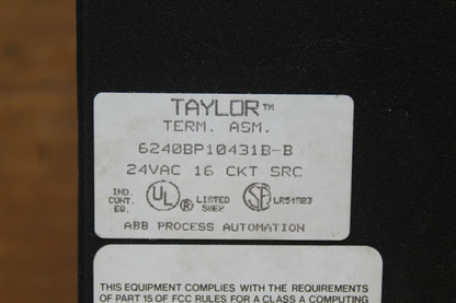 ABB 6240BP10431B-B 24VAC 16CKT SRC