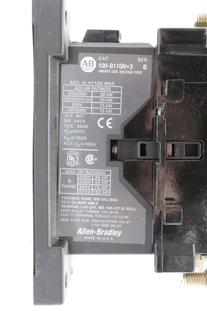 Allen-Bradley 100-B110N*3 110A 3-Phase Contactor