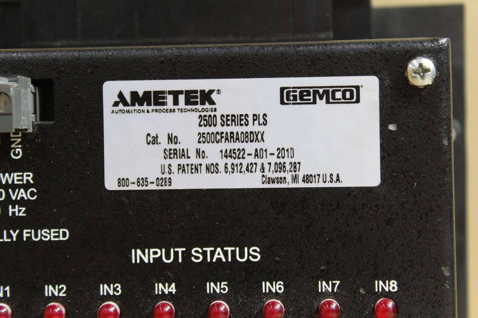 Ametek Gemco 2500CFARA08DXX Programmable Limit Switch