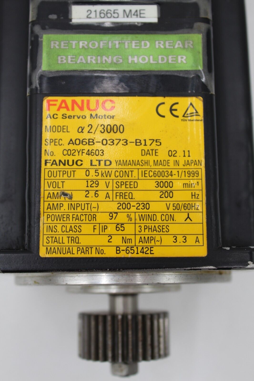 Fanuc A06B-0373-B175 AC Servo Motor