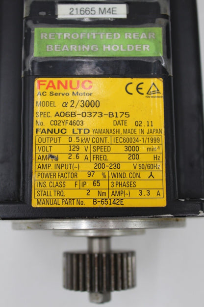 Fanuc A06B-0373-B175 AC Servo Motor