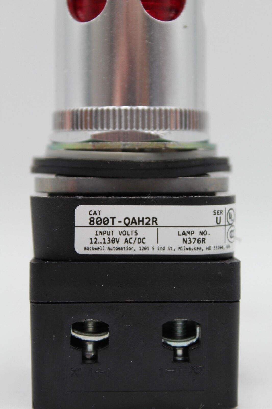Allen-Bradley 800T-QAH2R Red Push Button