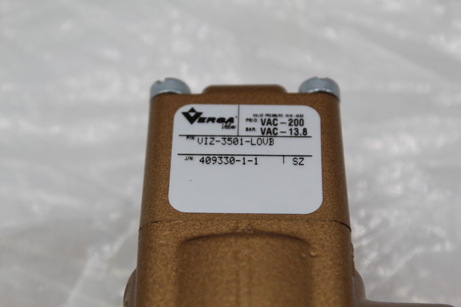 Versa VIZ-3501-LOVB Lock-Out Valve