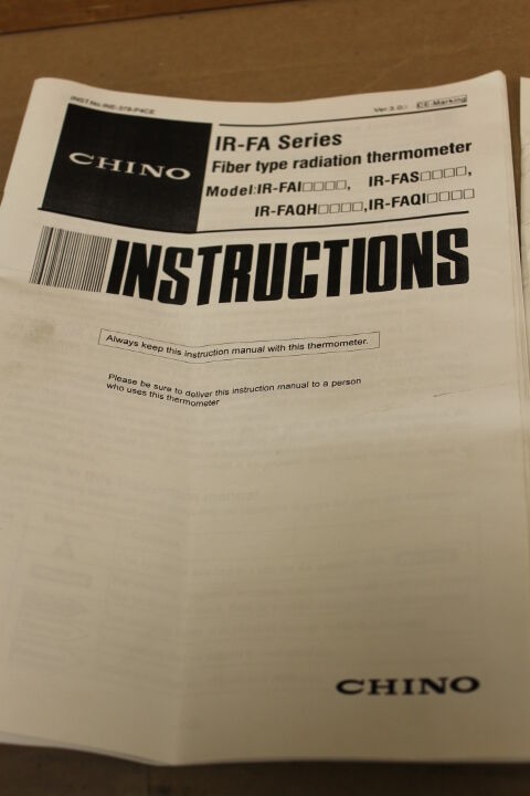 CHINO IR-FAQINL IR-FL2AN02 RADIATION THERMOMETER