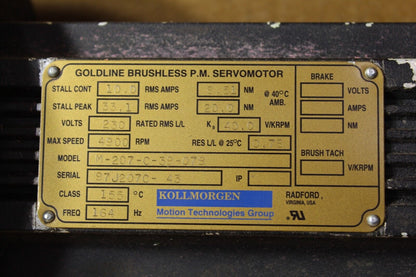 Kollmorgen M-207-C-39-078 Servo Motor