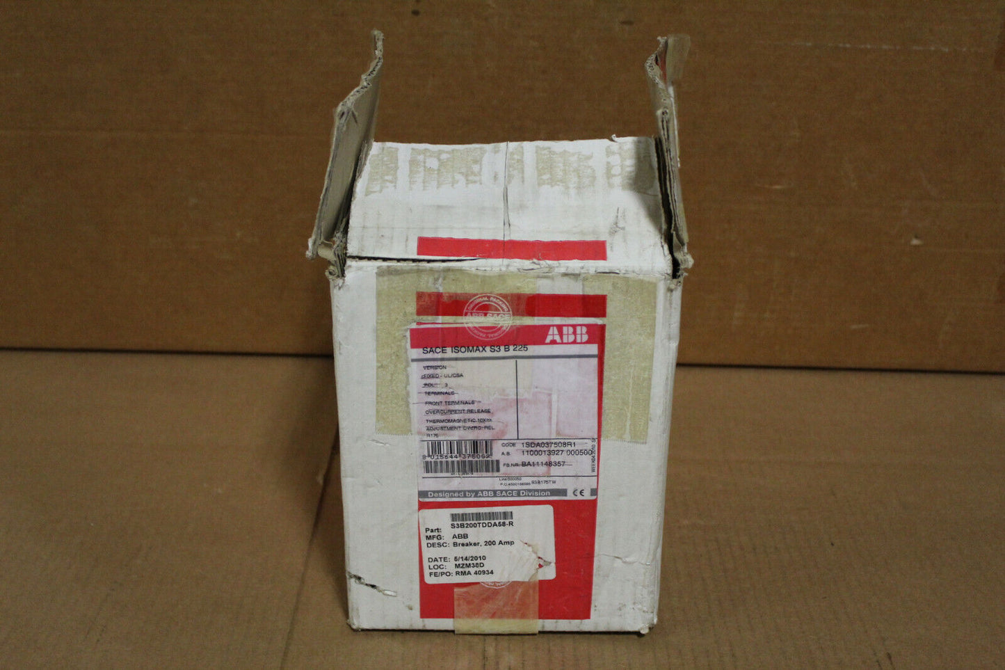 ABB S3B200TDDA58-R Breaker 200 Amp