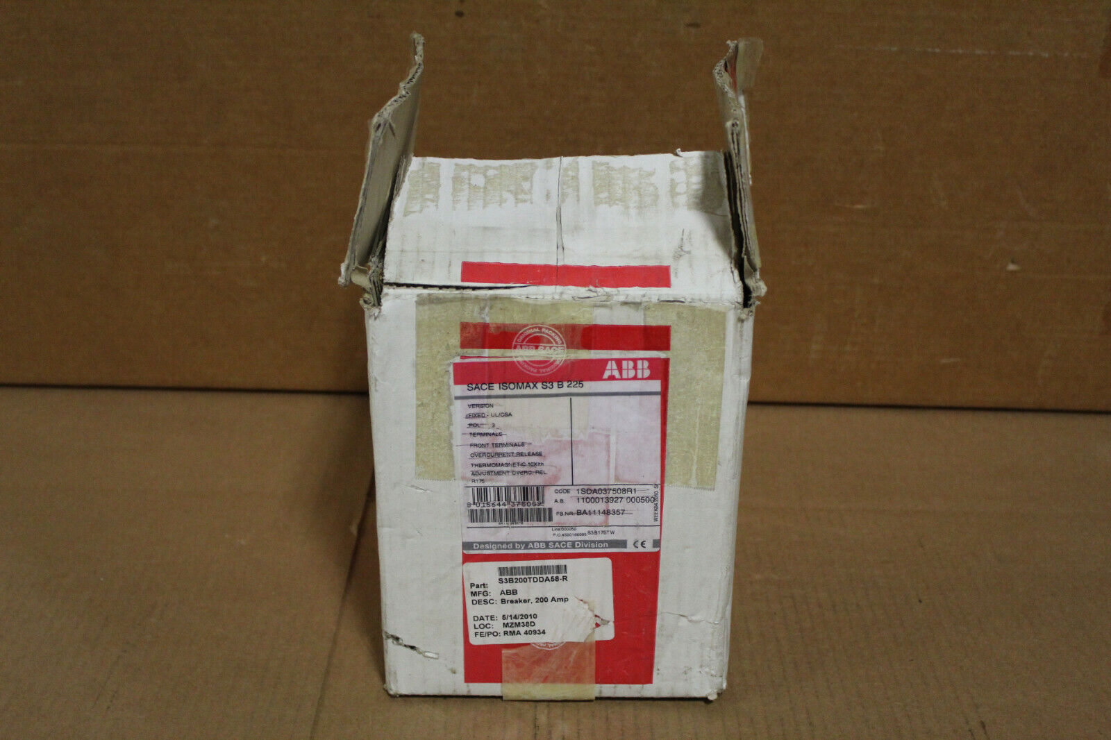 ABB S3B200TDDA58-R Breaker 200 Amp