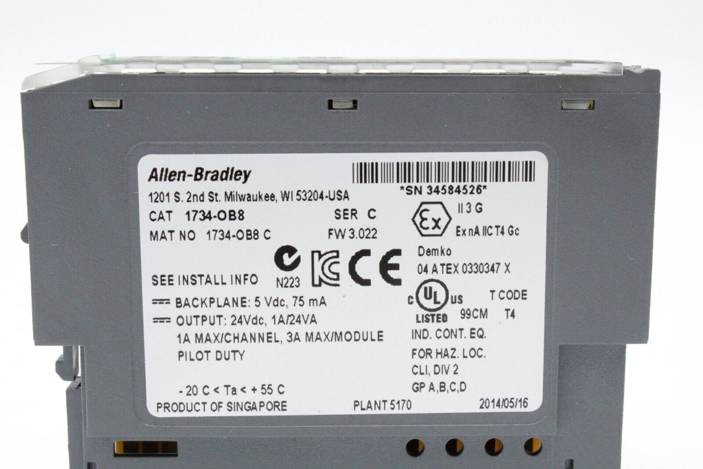 Allen-Bradley 1734-OB8 Digital Output Module