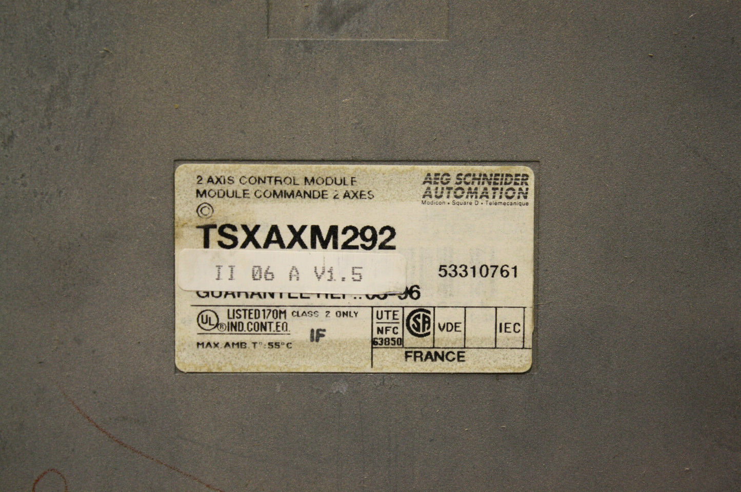 SCHNEIDER TSXAXM292 AXIS CONTROL MODULE