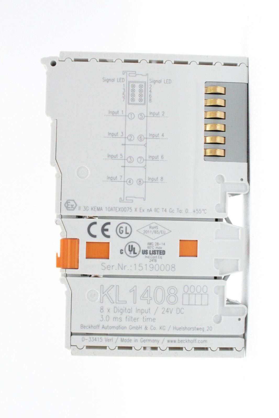 Beckhoff KL1408 Digital Input Module