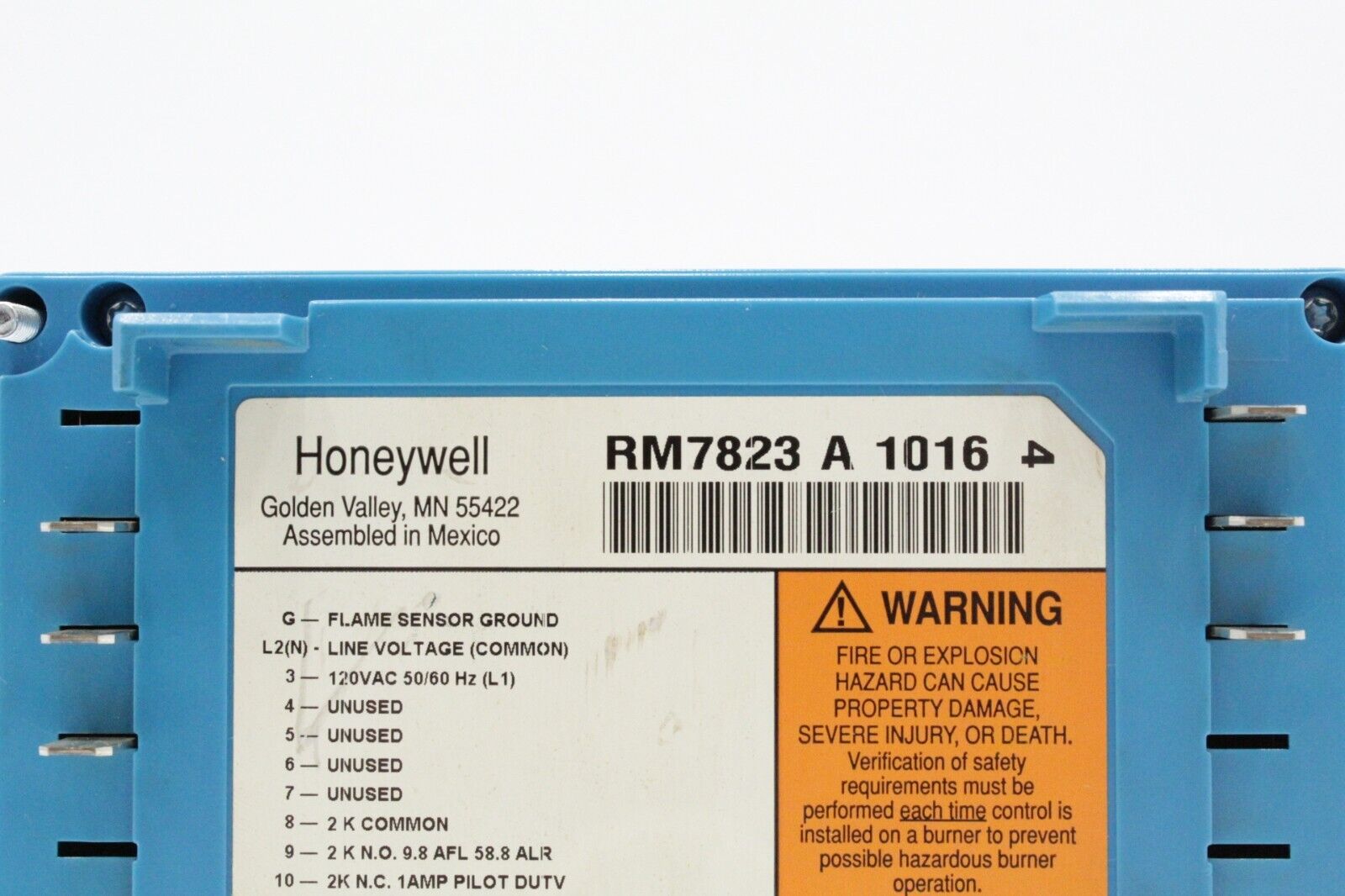Honeywell RM7823 A 1016 7800 Series Burner Control Unit