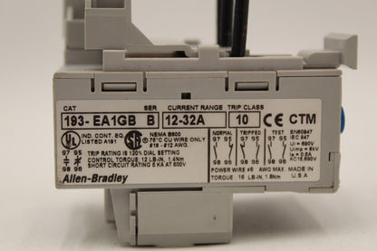 Allen-Bradley 193-EA1GB Overload Relay Unit