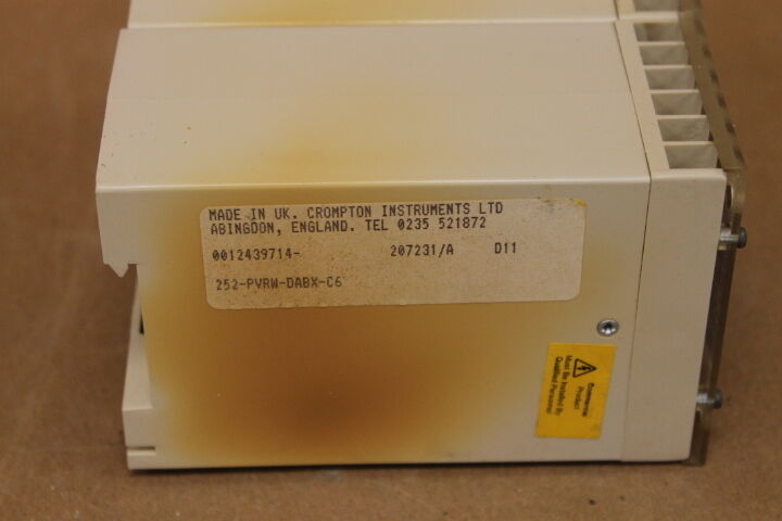 CROMPTON 252-PVRW-DABX-C6 PROTECTOR RELAY