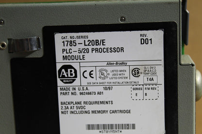 Allen-Bradley 1785-L20B/E Processor Module