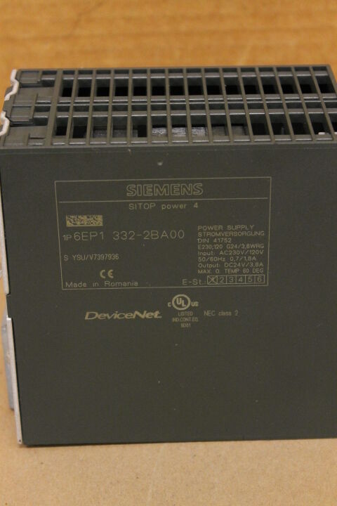 SIEMENS 6EP1 332-2BA00 POWER SUPPLY