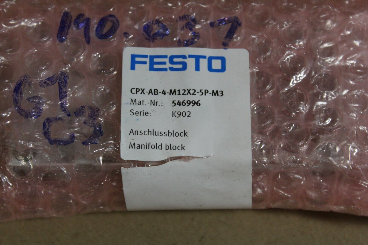 FESTO CPX-AB-4-M12X2-5P-M3 MANIFOLD BLOCK