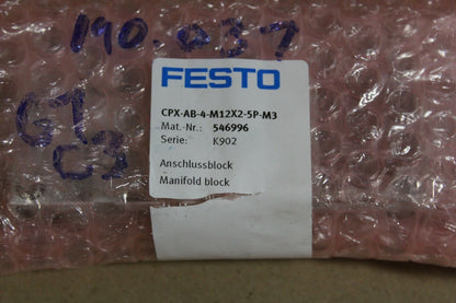 FESTO CPX-AB-4-M12X2-5P-M3 MANIFOLD BLOCK