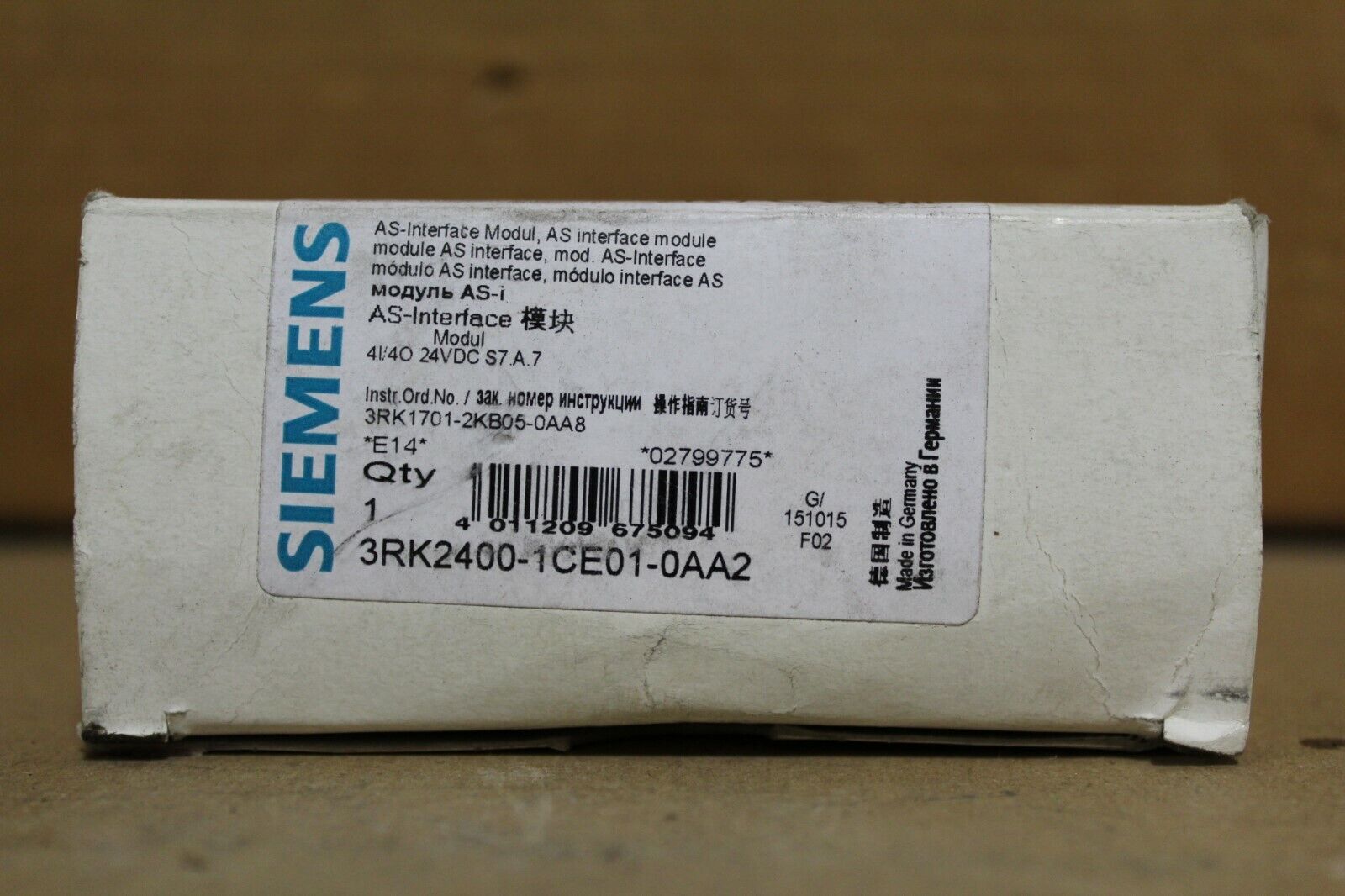 SIEMENS 3RK2400-1CE01-0AA2 MODULE