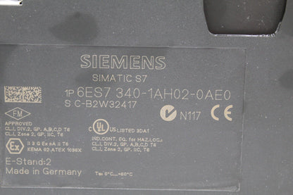 Siemens 6ES7 340-1AH02-0AE0 Communication Module 6ES7340-1AH02-0AE0