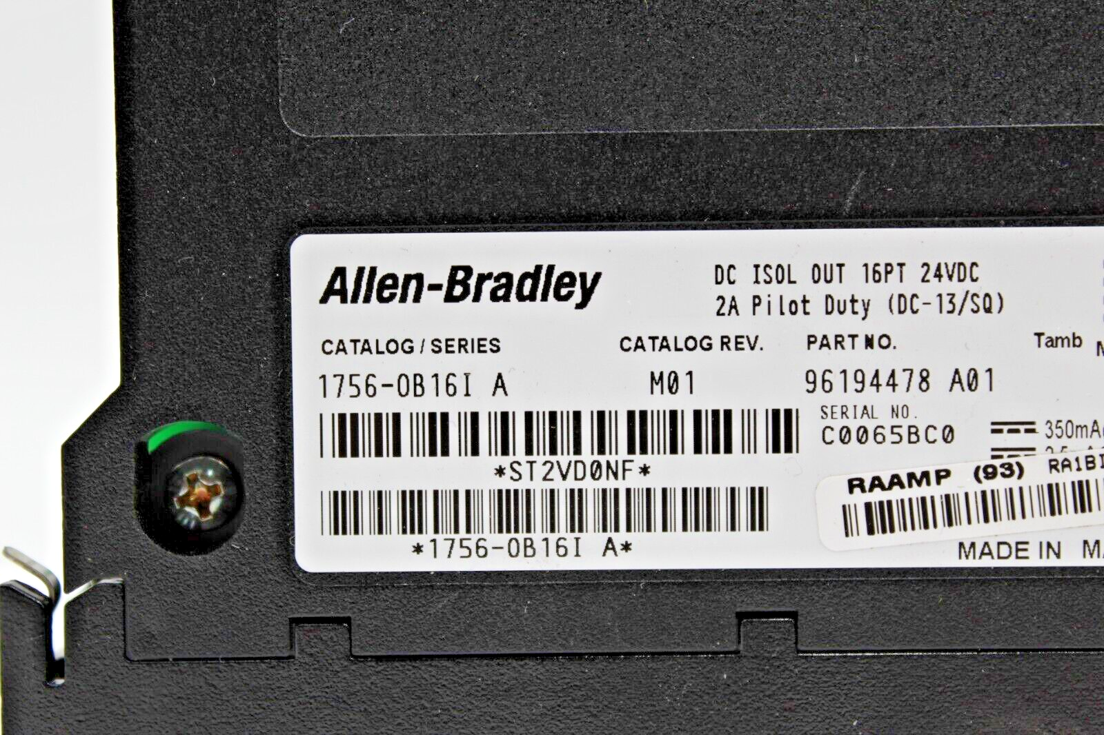 Allen-Bradley 1756-OB16I 16Pt. DC Isolated Output Module