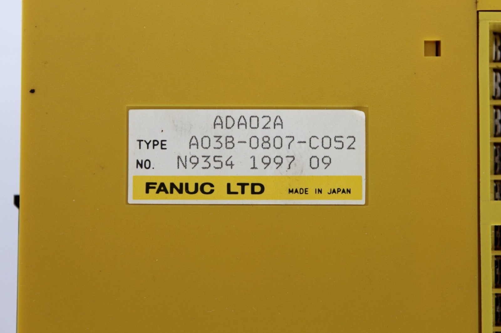 Fanuc A03B-0807-C052 I/O Module